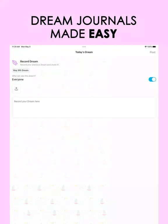Dreamkle: My Social Journal iPad  Ekran Görüntüleri