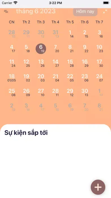 Capturas de tela do Âm lịch VN - Sự kiện
