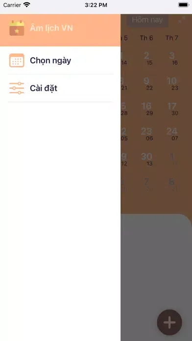 Capturas de tela do Âm lịch VN - Sự kiện