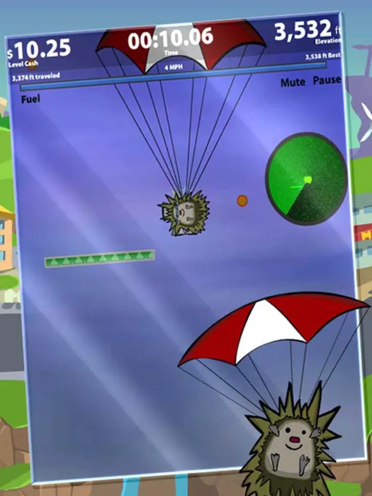 Capturas de tela do Hedgehog Learn To Fly iPad 