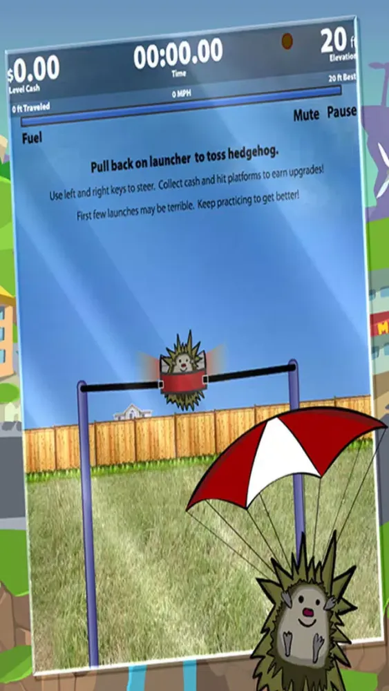 Capturas de tela do Hedgehog Learn To Fly