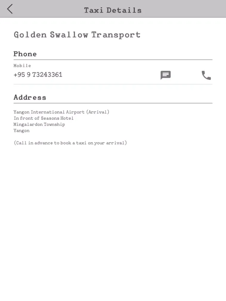 Taxi Myanmar iPad  スクリーンショット