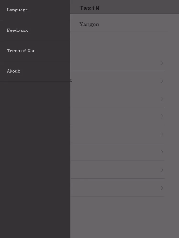 Taxi Myanmar iPad  スクリーンショット