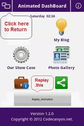 Animated Dashboard API Screenshots
