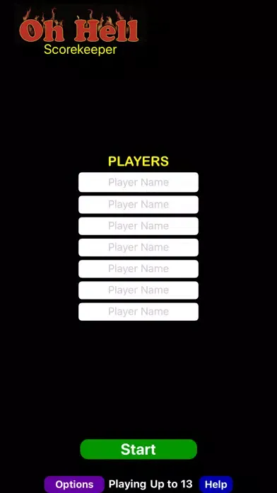 Oh Hell Scorekeeper سکرین شاٹس