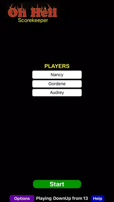 Oh Hell Scorekeeper سکرین شاٹس
