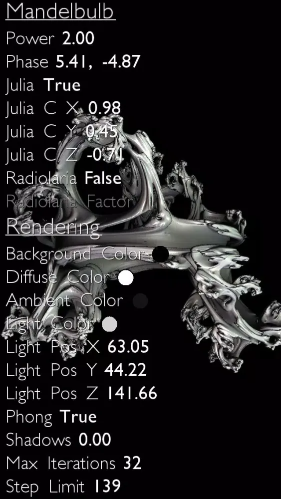 Tangkapan skrin Julia