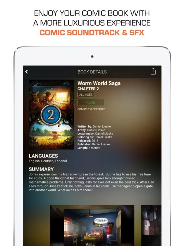 Ảnh chụp màn hình của Nanits: Best Comic Book Reader iPad 