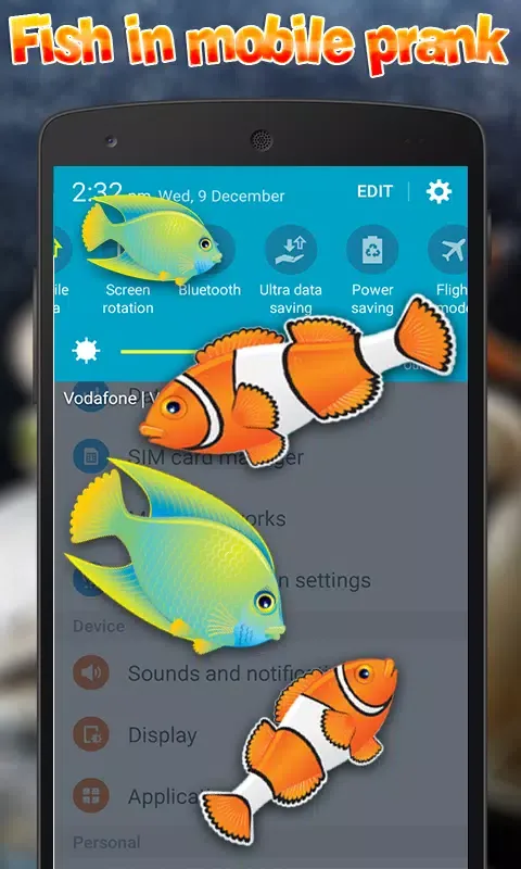 صور Fish in mobile touch Prank