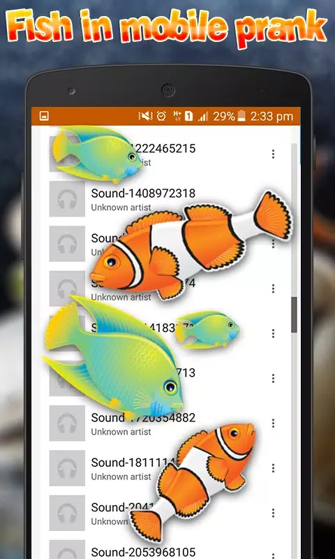 صور Fish in mobile touch Prank