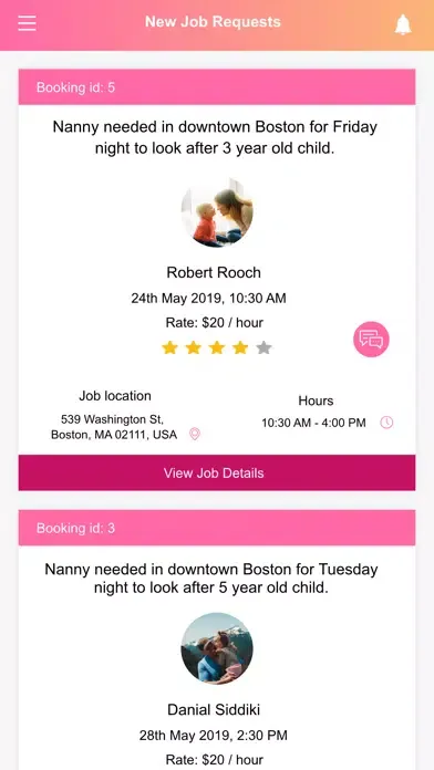NannyHunt - Hire a Local Nanny স্ক্রিনশট