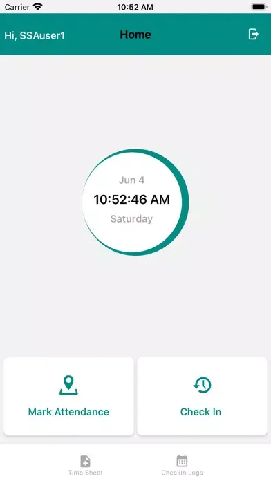Zrzuty ekranu Smart Selfservice Attendance
