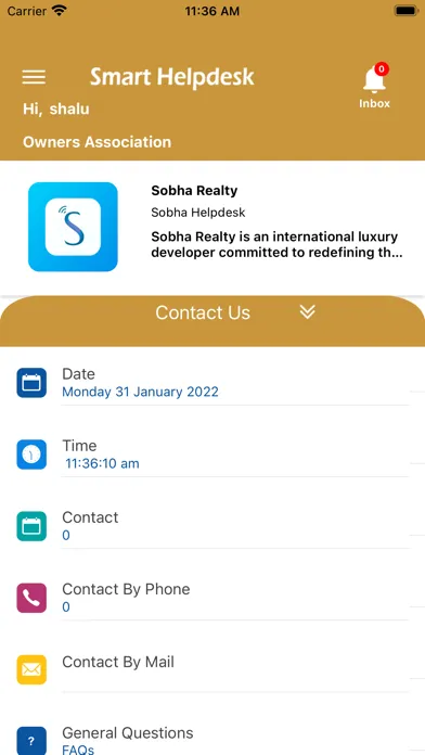 Sobha Helpdesk سکرین شاٹس