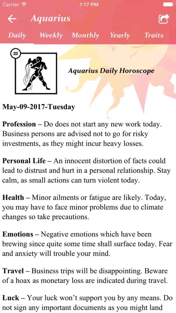 Nano Horoscope Screenshots
