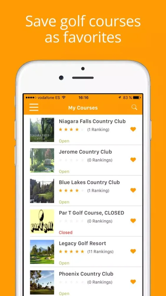 Golf Alerts Screenshots