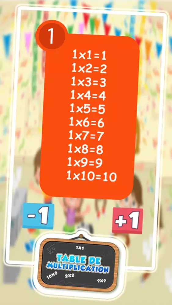 Ảnh chụp màn hình của Multiplication Table: New