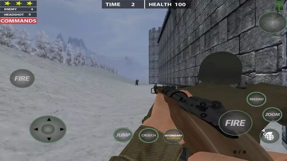 Ảnh chụp màn hình của World War:Campaign Winter
