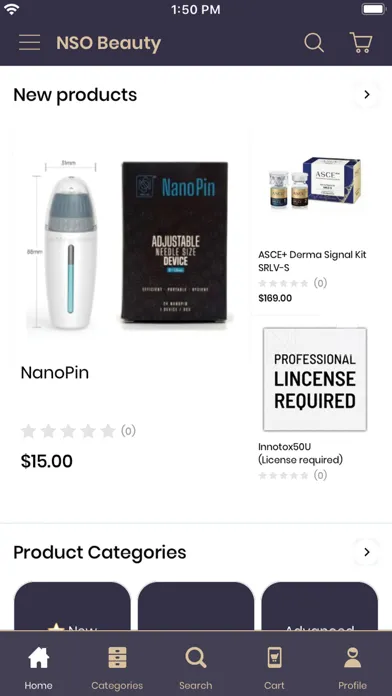Ảnh chụp màn hình của NSO Beauty Store