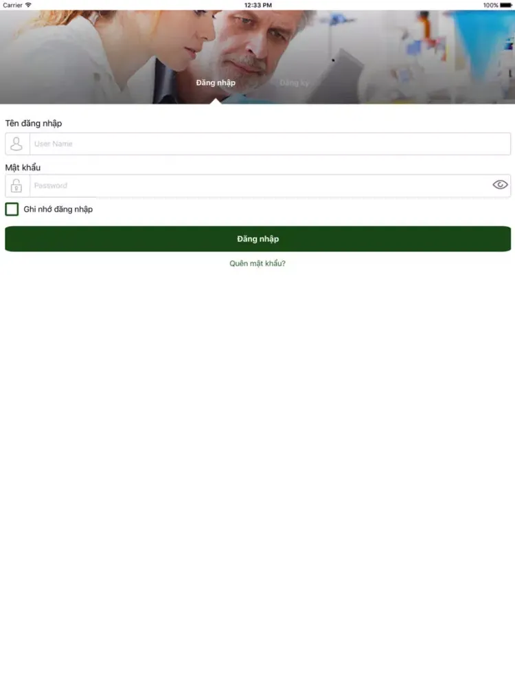ภาพหน้าจอของ BMS VietNam iPad 