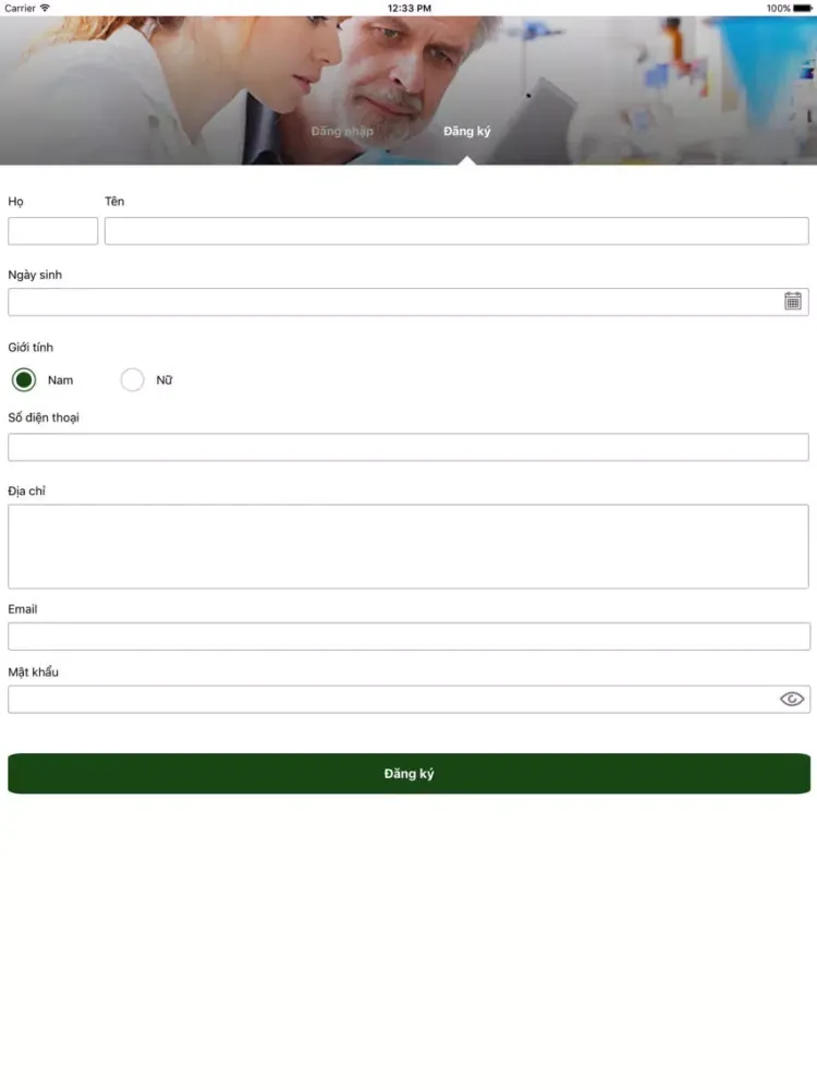 ภาพหน้าจอของ BMS VietNam iPad 