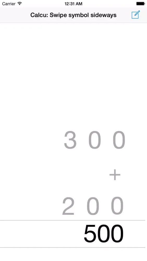 Calcu - Children's Calculator Easy Swipe スクリーンショット