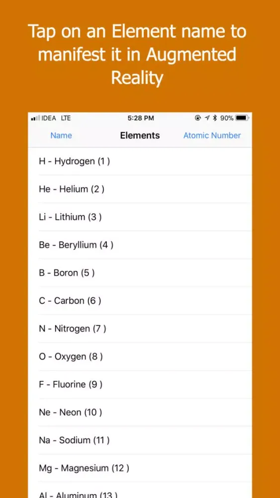 Periodic Table 3D in AR 스크린샷