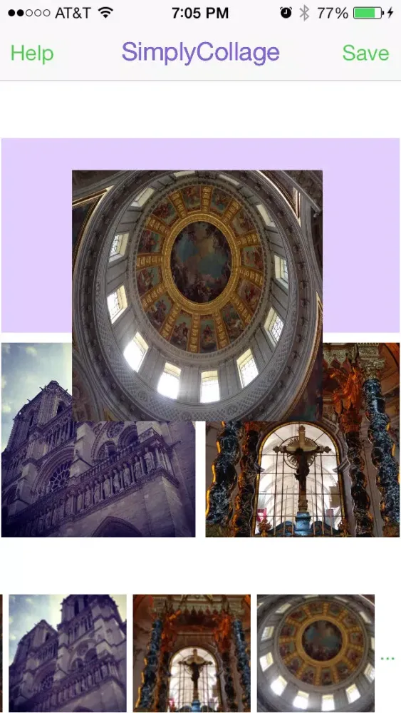 Zrzuty ekranu Jiffy Collage - A quick and simple way to create photo collages on your phone, free!