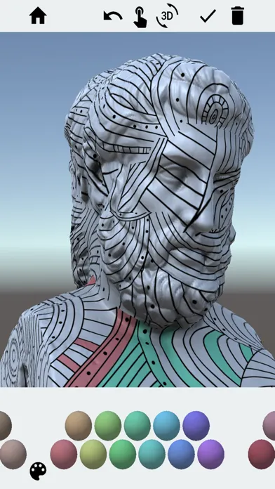 Captures d'écran de 3D Adult Coloring Book Pro