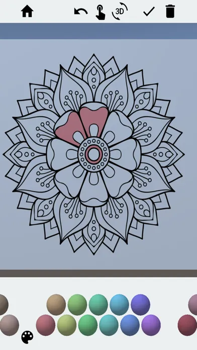 Captures d'écran de 3D Adult Coloring Book Pro