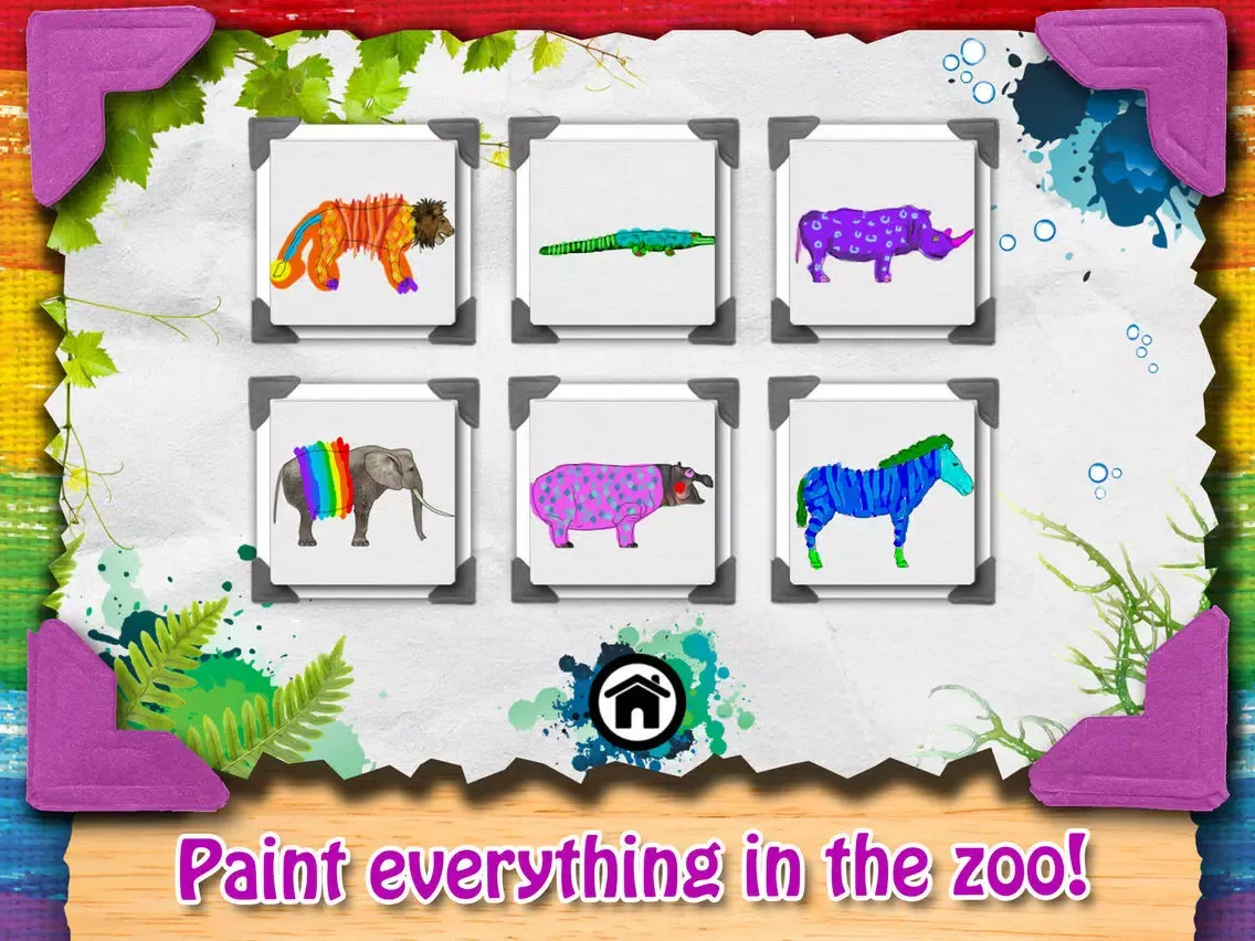 Paint My Zoo - Magic 3D Animal and Dinosaur Coloring iPad  스크린샷