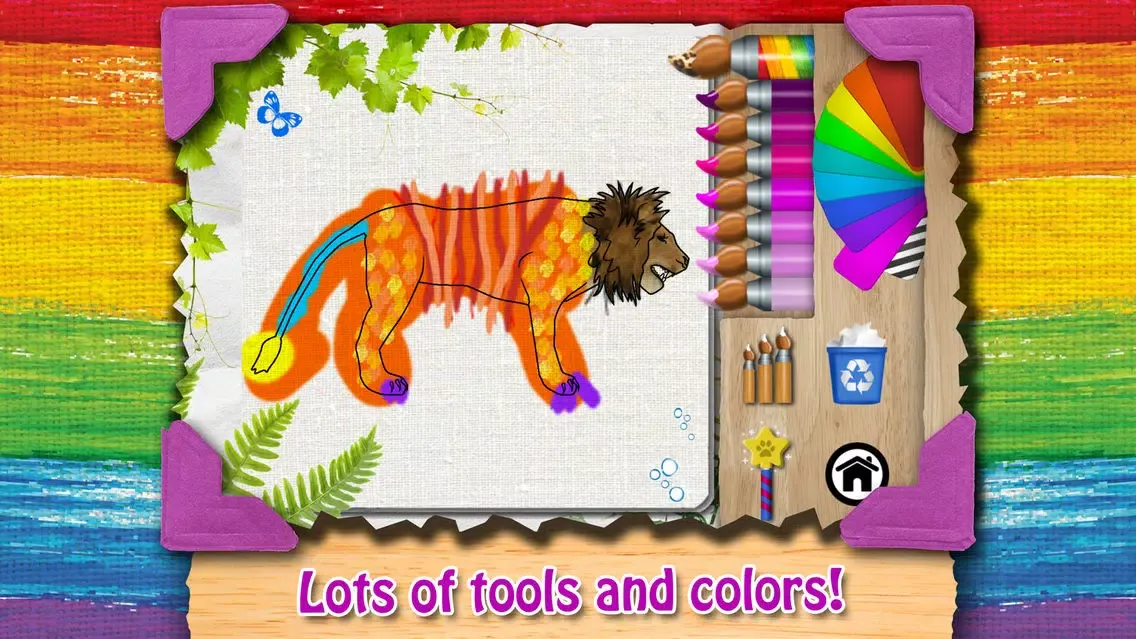 Paint My Zoo - Magic 3D Animal and Dinosaur Coloring 스크린샷