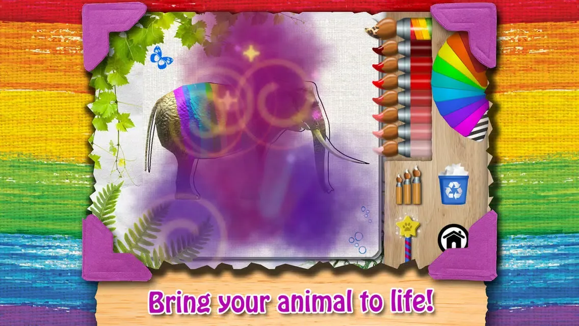 Paint My Zoo - Magic 3D Animal and Dinosaur Coloring 스크린샷