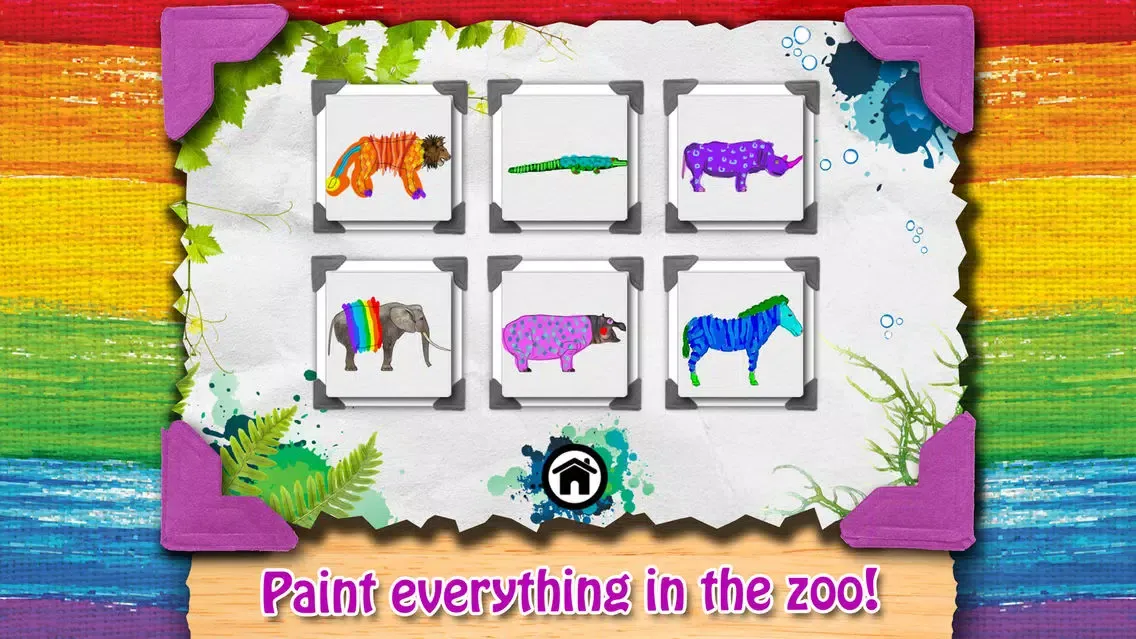 Paint My Zoo - Magic 3D Animal and Dinosaur Coloring 스크린샷