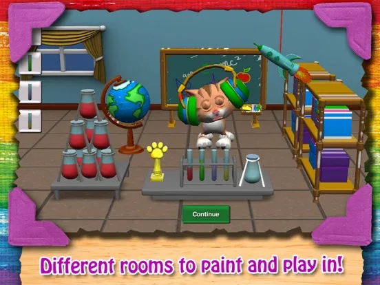 Capturas de tela do Paint and Play. iPad 