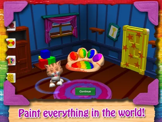 Capturas de tela do Paint and Play. iPad 