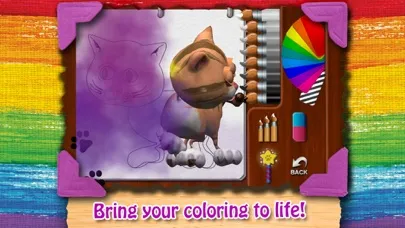 Capturas de tela do Paint and Play.
