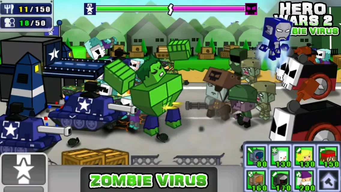 Hero Wars 2: Zombie Virus Z स्क्रीनशॉट