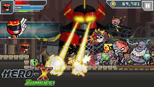 Tangkapan layar HERO-X: ZOMBIES!