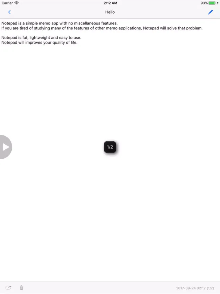 Notepad - NO AD iPad 스크린샷