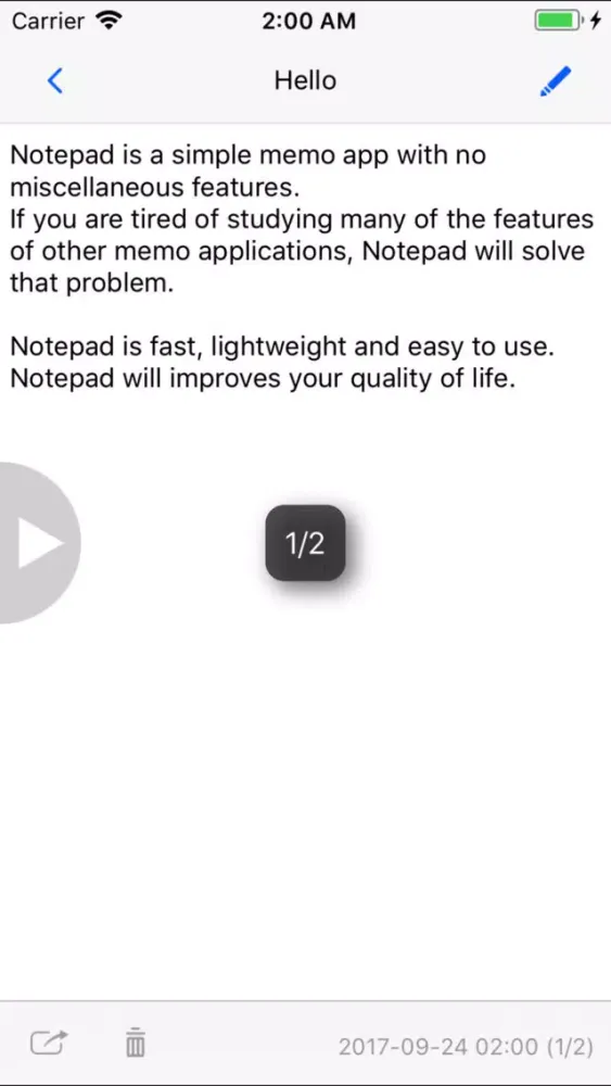 Notepad - NO AD 스크린샷