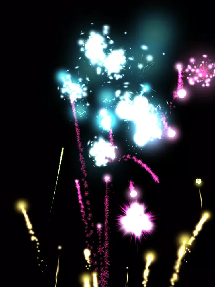 Tangkapan skrin a display of fireworks free iPad 