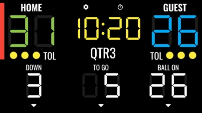 American Football Scoreboard Screenshots