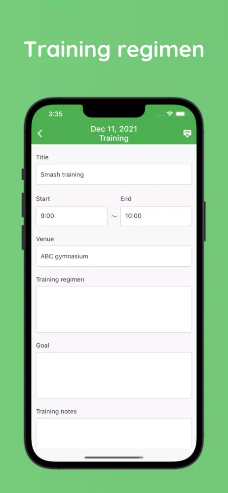 Ảnh chụp màn hình của Badminton Schedule Planner