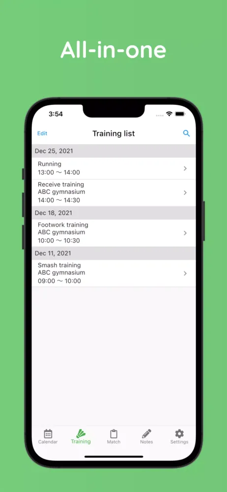 Ảnh chụp màn hình của Badminton Schedule Planner