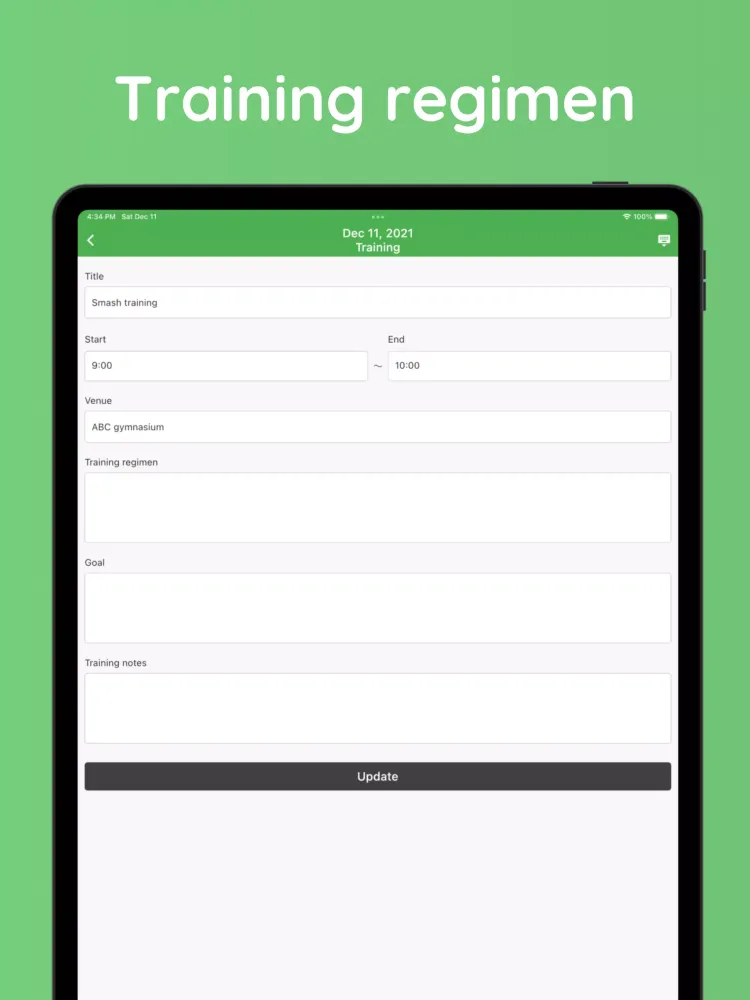 Ảnh chụp màn hình của Badminton Schedule Planner