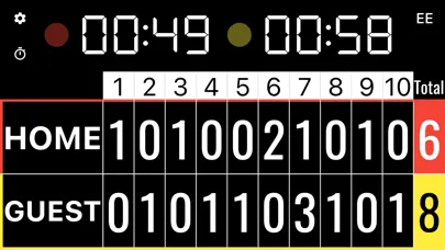 Captures d'écran de Simple Curling Scoreboard