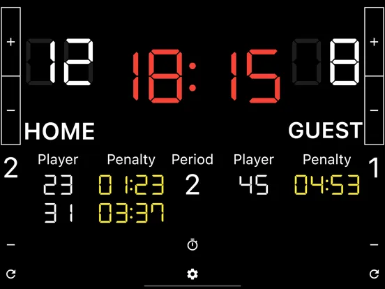 Simple Ice Hockey Scoreboard iPad  Ekran Görüntüleri