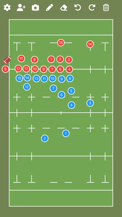Tangkapan skrin Rugby Tactic Board