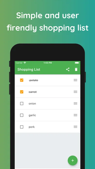 Tangkapan layar Simple Shopping List-SimpList