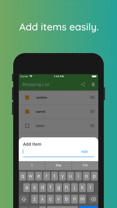 Tangkapan layar Simple Shopping List-SimpList